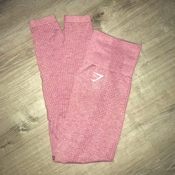 Gymshark Pants - Dusty Pink Marl: Gymshark leggings